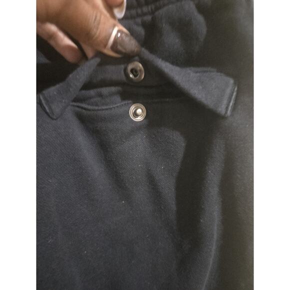 Nike Solo Swoosh Heavyweight Fleece Oversized Pants, Black, Women's Size Small - Picture 5 of 7